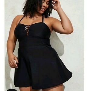 NWT, sold out, Torrid, size 5 black swimdress
